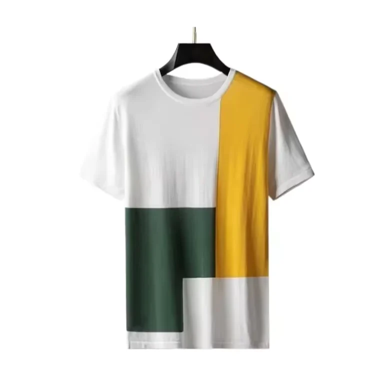 CHINEE-Solid-Color-Custom-Crew-Neck-100-Cotton-Breathable-Quick-Dry-Canvas-Drop-Shoulder-T-shirt-for-Men