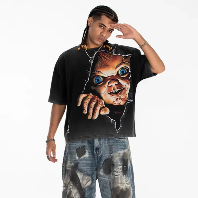 CHINEE-Solid-Digital-Printing-Breathable-Crew-Neck-T-shirt-Short-Sleeve-Designer-Mens-Heavyweight-Cotton-Graphic-T-shirts