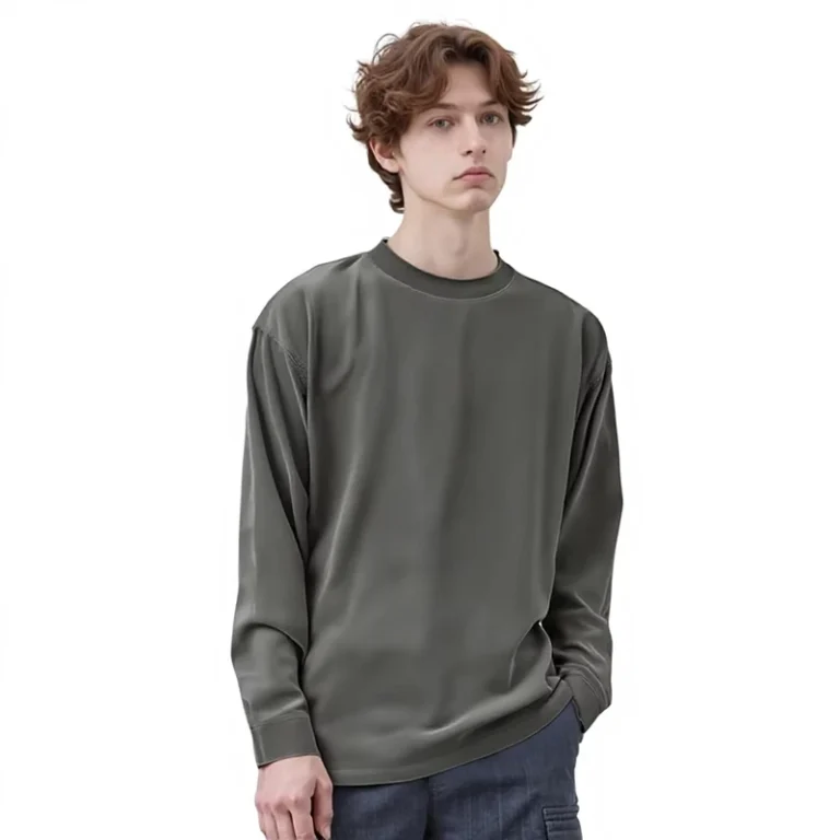 CHINEE-Spring-280G-Heavyweight-Wash-Distressed-Cotton-Long-sleeved-Vintage-Breathable-T-shirt