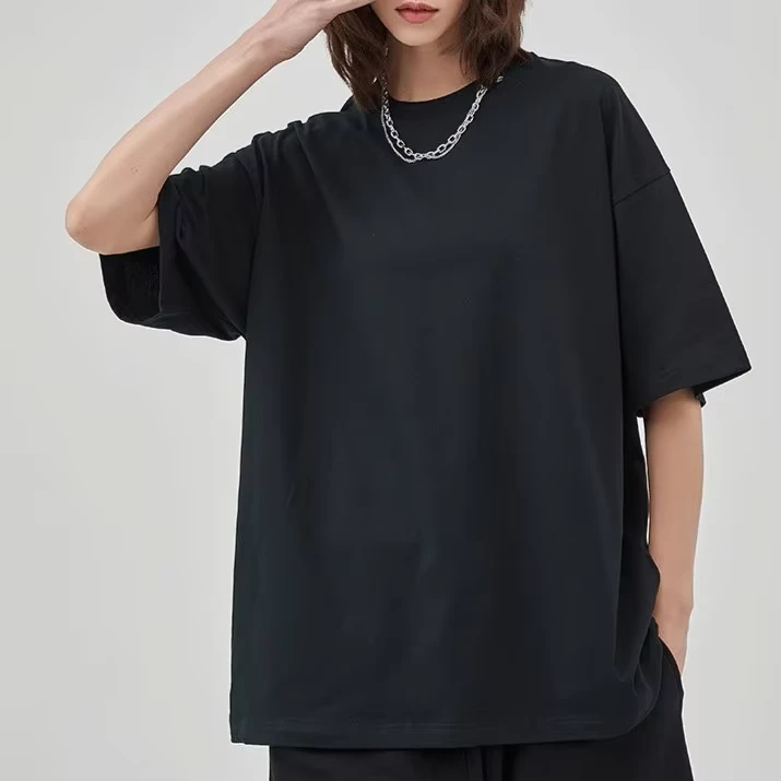 CHINEE-Spring-Summer-New-Heavyweight-100-Cotton-Loose-T-Shirt-Custom-Men-Oversized-Tshirt