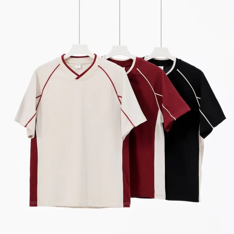 CHINEE-Street-Wear-Oversize-Half-sleeved-T-shirt-Fashionable-V-neck-Blank-Sports-Short-sleeved-Loose-Fit-Tshirts-for-Men