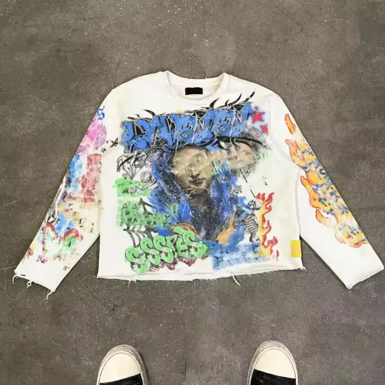 CHINEE-Streetwear-Custom-Dtg-Printed-Mens-260-280-Gsm-Crew-Neck-Cropped-French-Terry-Cotton-Long-Sleeve-t-Shirt-Graphic-T-shirts