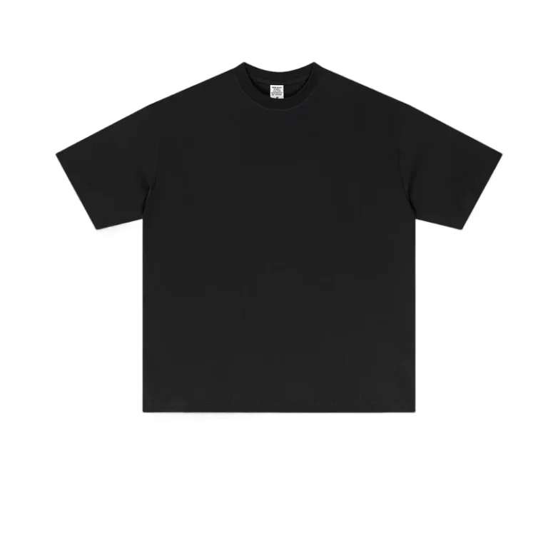 CHINEE-Summer-American-180g-Low-Shrink-High-Quality-Fashion-Brand-Cotton-Shoulder-off-Solid-Color-Short-Sleeve-T-shirt-Men-Fashion