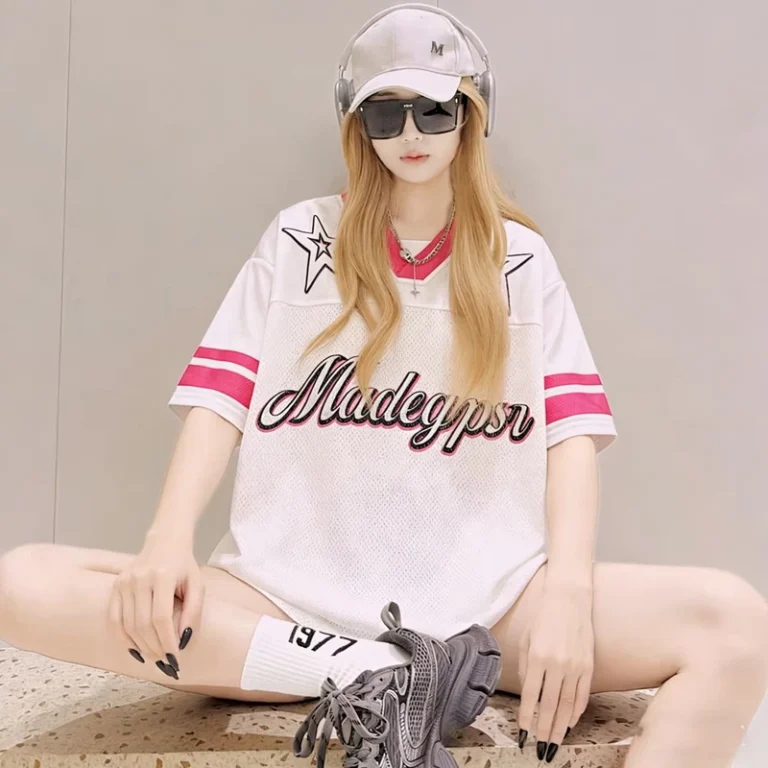 CHINEE-Summer-American-Style-Retro-Loose-T-shirt-Womens-New-Sports-Style-High-Street-Fashion-Brand