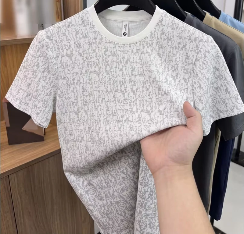 CHINEE-Summer-Crew-Neck-Breathable-Printed-T-Shirt-Casual-Short-Sleeve-New-Arrival-Men-T-shirt