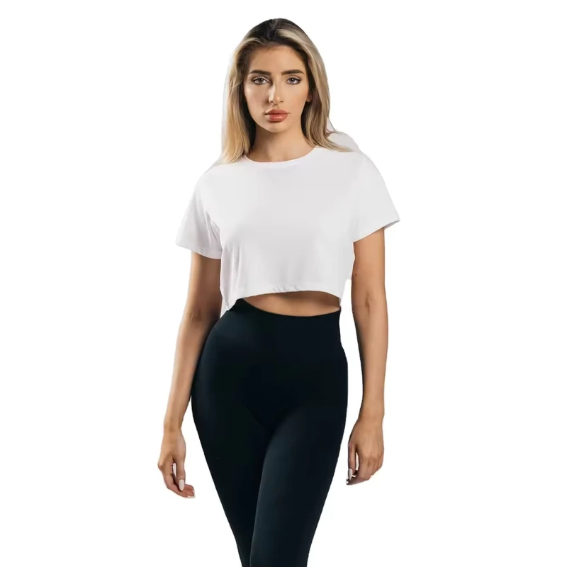 CHINEE-Summer-Eco-Friendly-Plaid-Women-Crop-Top-T-Shirts-Fashion-Wear-Outfit-Easy-to-Wear-Price-for-Sale