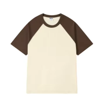 CHINEE-Summer-Fashion-200GSM-Cotton-Knitted-Rib-Collar-Oversized-Short-Sleeve-Color-matching-Round-Neck-Screen-Print-Mens-T-shirt