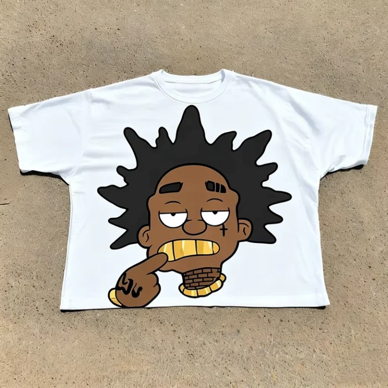 CHINEE-Summer-Fashion-T-shirts-Pattern-White-Cartoon-Print-T-shirts-Unisex-Oversize-T-shirts-With-logo