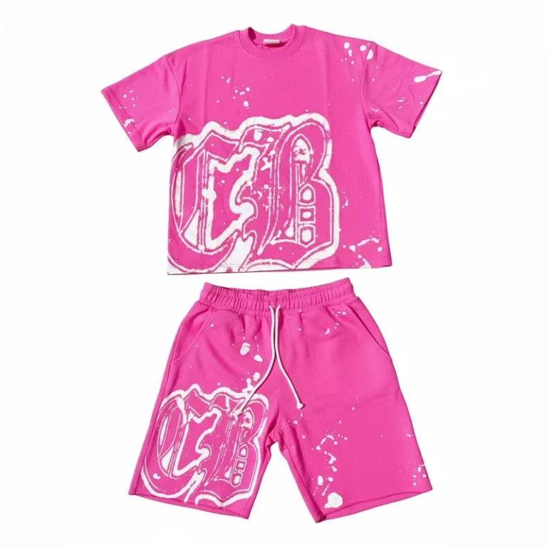 CHINEE-Summer-New-Men-Casual-Short-Sleeve-T-Shirt-Short-Solid-Set-for-Men-and-women-2-Piece-Tracksuit-custom-printed-logo