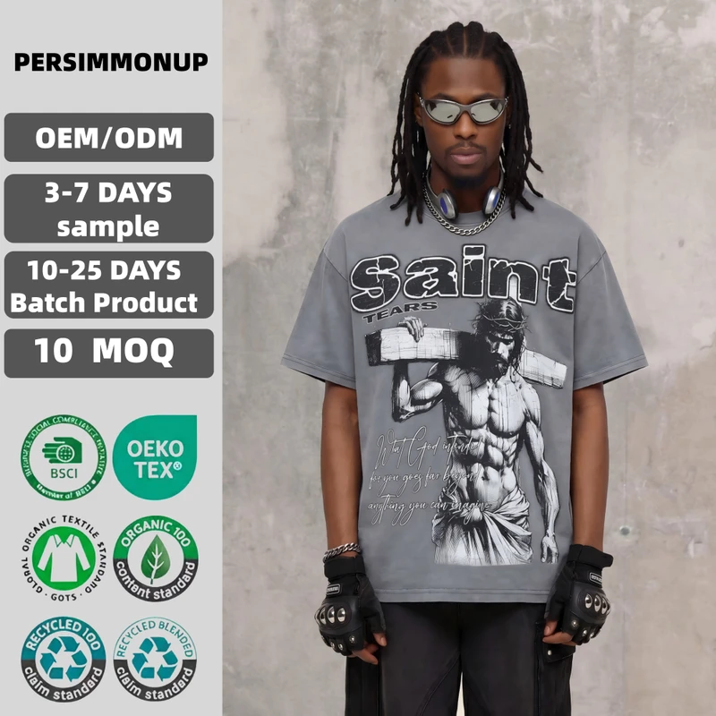 CHINEE-Summer-Trendy-Mens-Pure-Cotton-Crew-Neck-T-Shirt-Soft-Breathable-Knit-Fashion-Tops-Vintage-Graphic-Streetwear-Summer-Soft