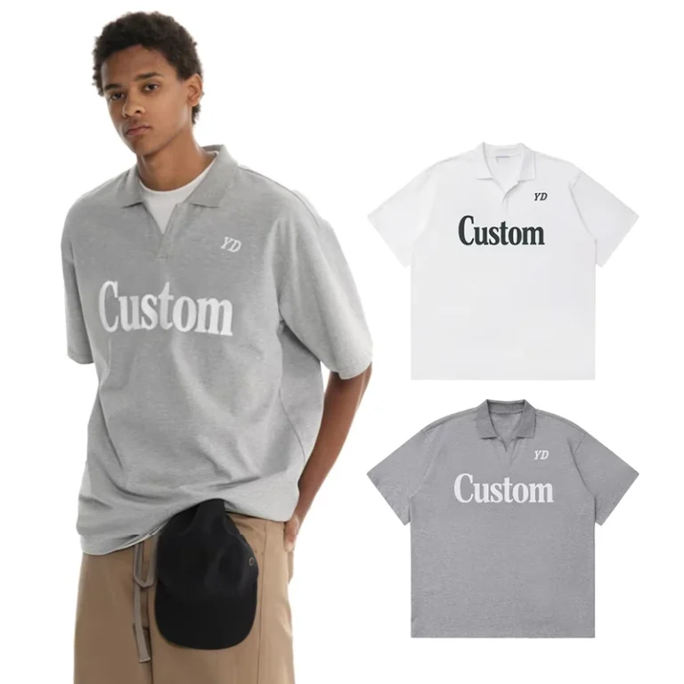 CHINEE-T-Shirt-for-Manufacturer-Logo-Embroidered-High-Quality-Blank-Unisex-Polo-Printing-Custom-T-Shirt-Cotton-V-Neck-T-Shirts-Men