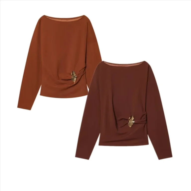 CHINEE-TAOPZA-Fashionable-and-Versatile-Womens-Spring-and-Autumn-New-Long-Sleeved-Button-Up-Off-Shoulder-T-Shirt-5067178-5067179