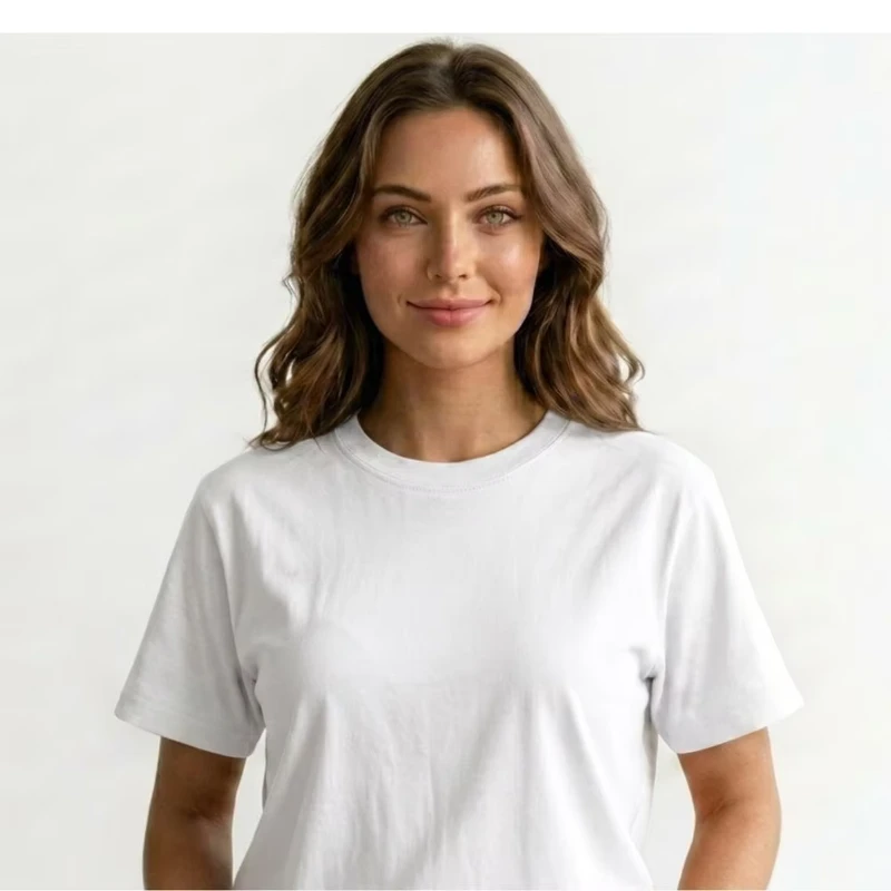 CHINEE-Trendy-Women-Cotton-Crew-Neck-T-Shirt-Lightweight-Casual-Top