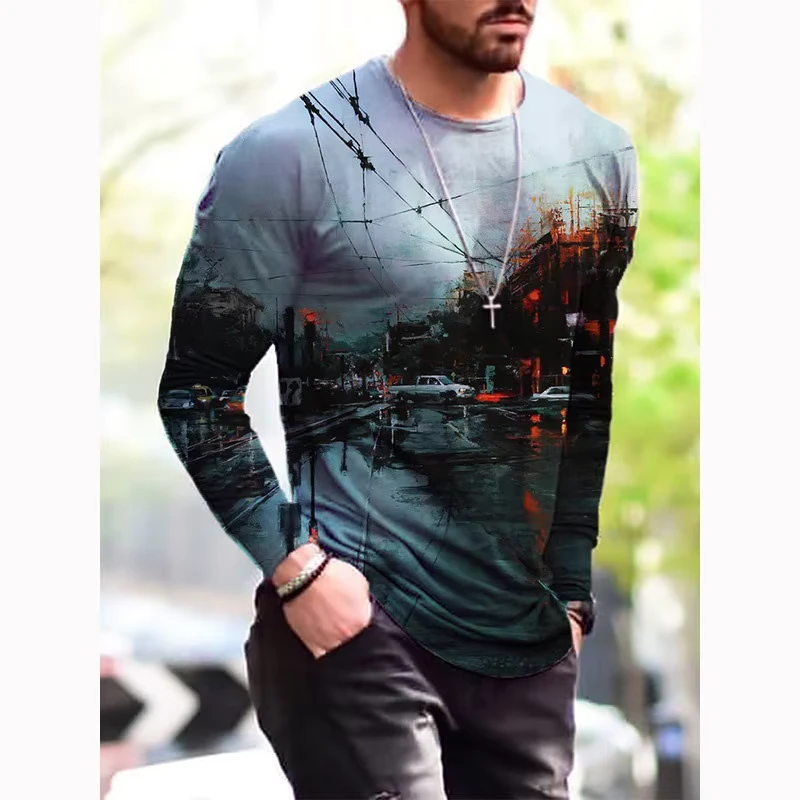 CHINEE-Tshirt-Designs-Black-Shirt-Man-Long-Sleeve-T-Shirts
