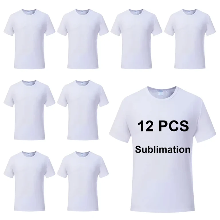 CHINEE-US-Warehouse-Unisex-Tshirts-For-Adults-Sublimation-Blank-T-Shirt-White-Polyester-Plain-White-Tshirt-Men-For-Sublimation