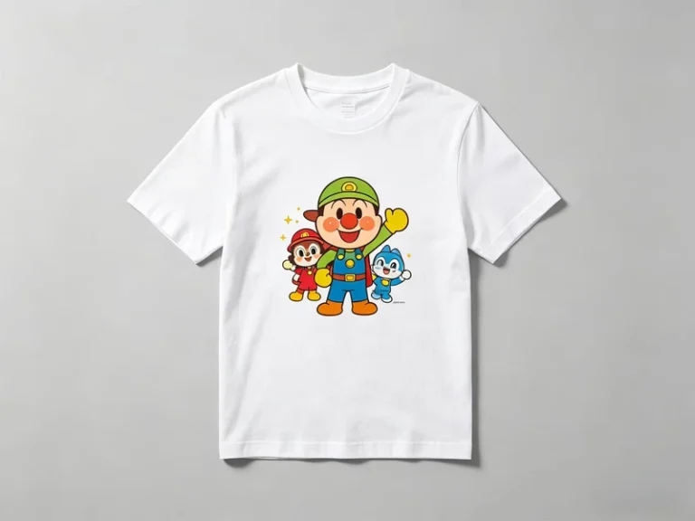 CHINEE-Unisex-100-Cotton-Crew-Neck-Short-Sleeve-Knitted-T-Shirt-180-Grams-Regular-Fit-Custom-Cartoon-Design-Stock-Multiple-Colors