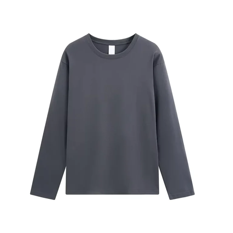 CHINEE-Unisex-Breathable-Cotton-Long-Sleeve-T-Shirt-Casual-Loose-Solid-Color-Printed-Long-Sleeve-Top
