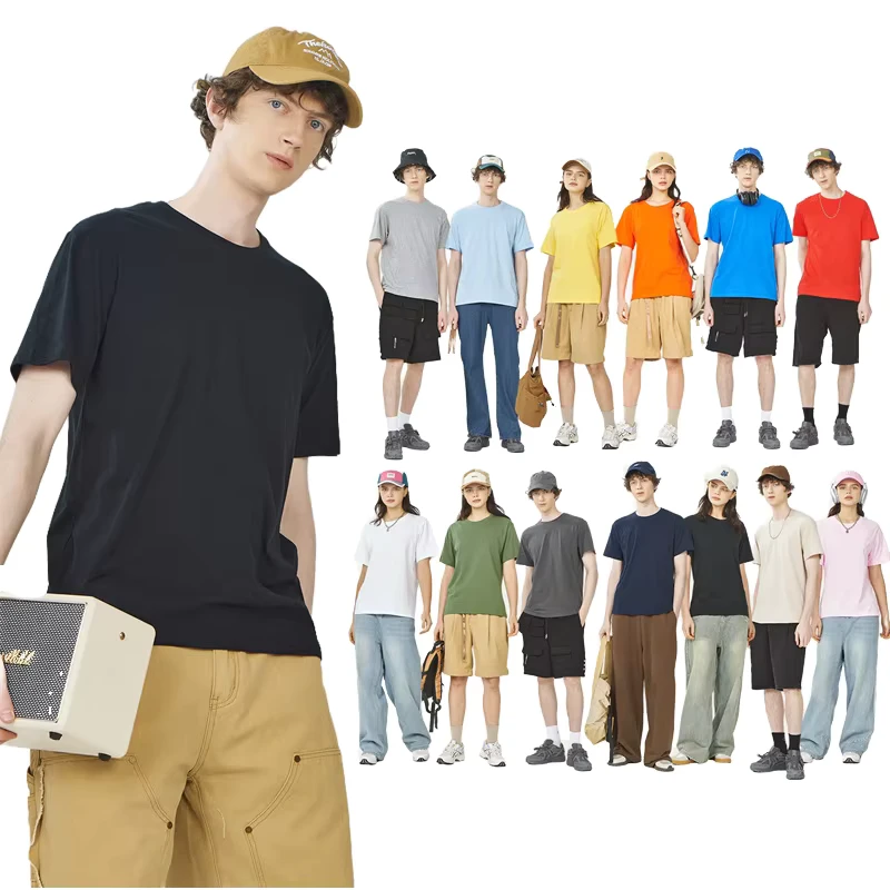 CHINEE-Unisex-Cotton-T-Shirt-Short-Sleeve-with-Embroidery-Custom-Plus-Size-Mens-T-Shirt-Oversized-Fit-Knitted-Fabric