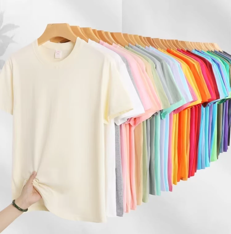 CHINEE-Unisex-High-Quality-180gsm-100Cotton-Custom-Logo-Printing-Blank-O-Neck-Plus-Size-Mens-T-shirts