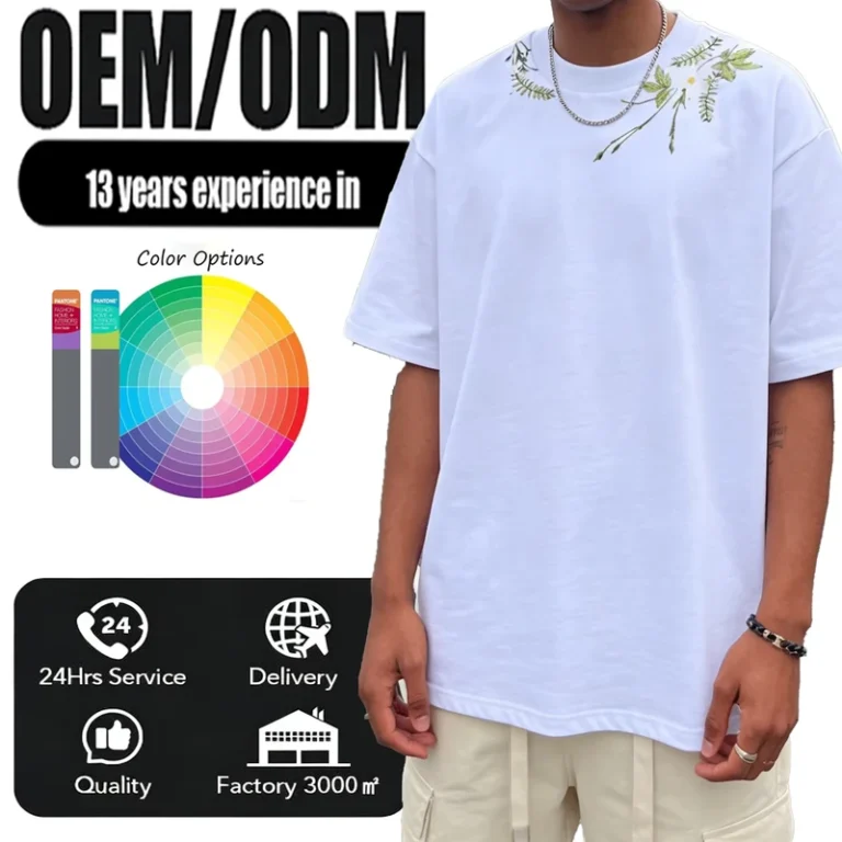CHINEE-Unisex-Loose-Crew-Neck-T-Shirt-Customization-100-Combed-Cotton-Original-Factory