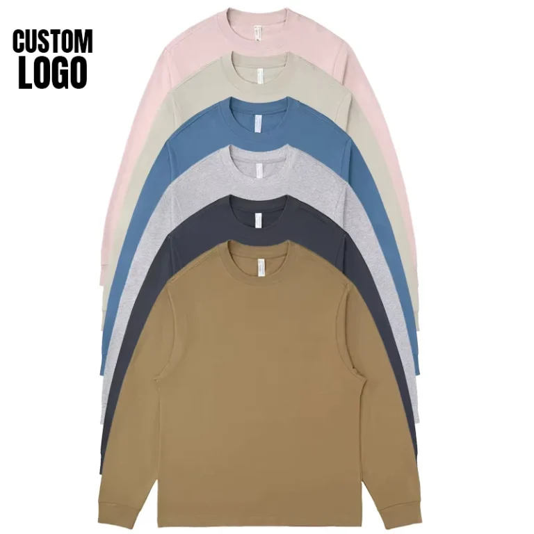 CHINEE-Unisex-Printed-Long-Sleeve-t-shirt-Embroidery-Custom-Screen-Print-Cotton-Mens-Long-Sleeve