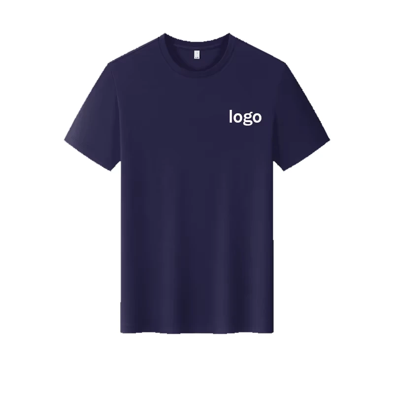 CHINEE-Unisex-Tencel-Cotton-Crew-Neck-T-Shirt-Comfortable-Customizable-Logo