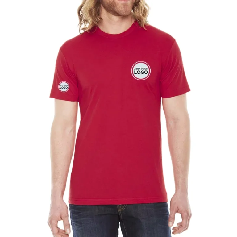 CHINEE-Unisex-Tri-blend-Short-Sleeve-Crew-Neck-T-Shirt-Red-Crew-Neck-T-Shirts-Style-3415C