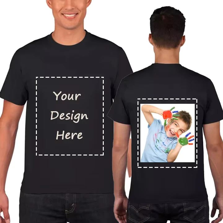 CHINEE-Upgraded-Custom-T-Shirts-For-Men-Personalized-100-Cotton-T-Shirt-With-Front-Back-Print-Design-Your-Own-Logo-Text-Picture