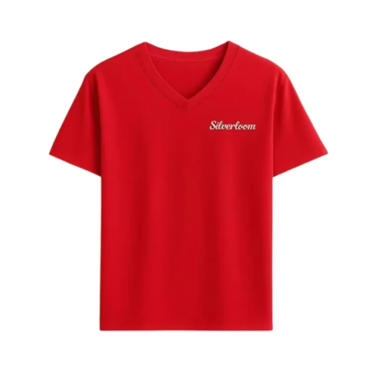 CHINEE-V-Neck-Loose-Fit-Premium-230GSM-100-Cotton-Side-Chest-Custom-Logo-Printed-Custom-Colors-Sizes-Available-T-Shirt-For-Men