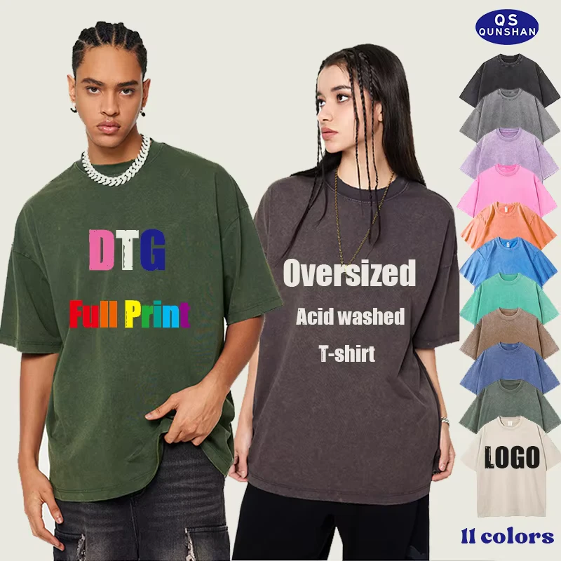 CHINEE-Vintage-Acid-Washed-T-Shirt-Custom-Logo-Dtg-Printing-Heavyweight-100-Cotton-Oversized-Street-Mens-T-Shirt-Puff-Screen-Printing