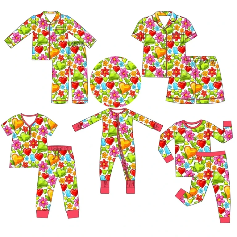 CHINEE-Weiwei-Autumn-Floral-Bamboo-Fiber-Breathable-Baby-Boys-Long-Sleeve-T-Shirt-Pants-Pajama-Set-Warm-Sleepwear