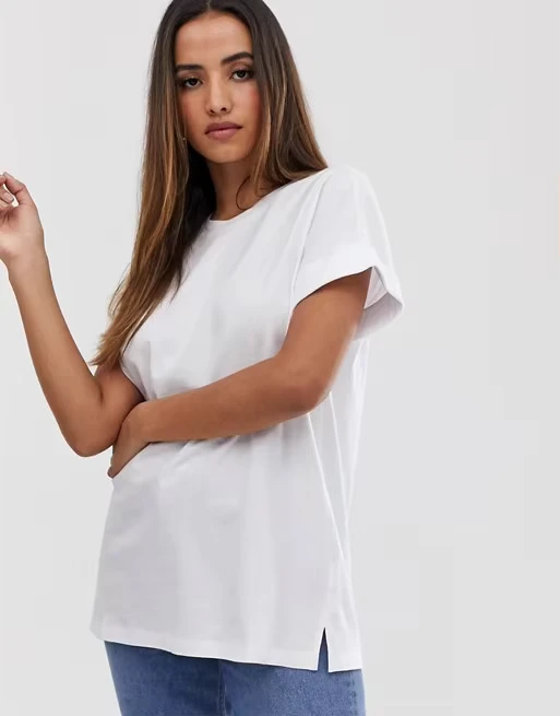 CHINEE-White-Plain-T-shirt-OEM-Design-Loose-Oversized-T-Shirt-for-Women