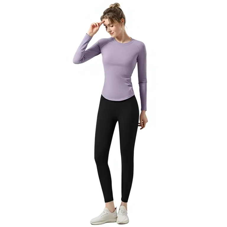 CHINEE-Winter-Pilates-Long-Sleeve-T-Shirt-Stunning-Training-Wear-Pilates-Yoga-Set-Fitness-Top-Nylon
