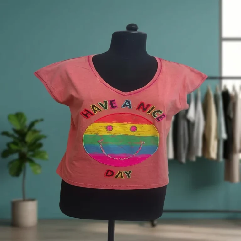 CHINEE-Women-Cotton-V-Neck-T-Shirt-Manufacturer-Supply