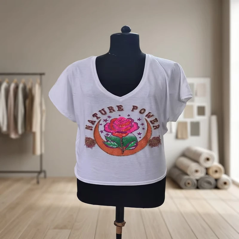 CHINEE-Women-Cotton-V-Neck-T-Shirt-Manufacturer-Supply-for-1
