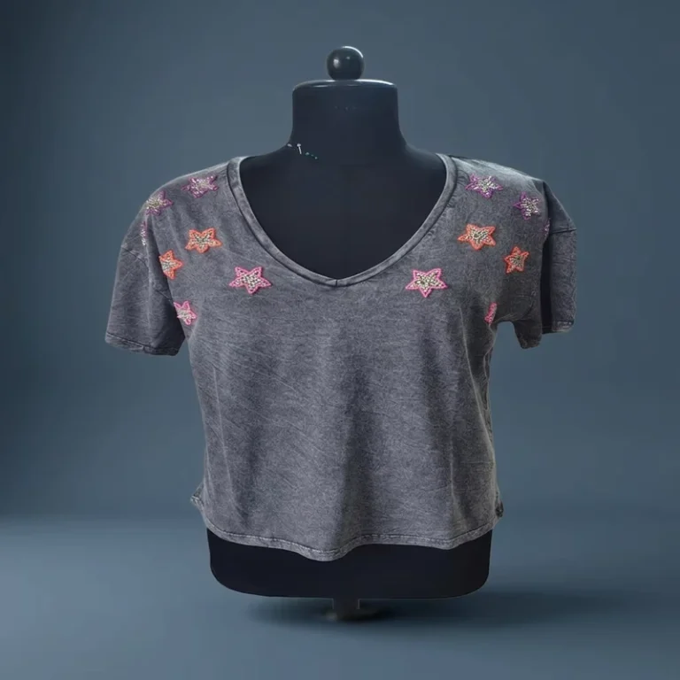 CHINEE-Women-Cotton-V-Neck-T-Shirt-Manufacturer-Supply-for