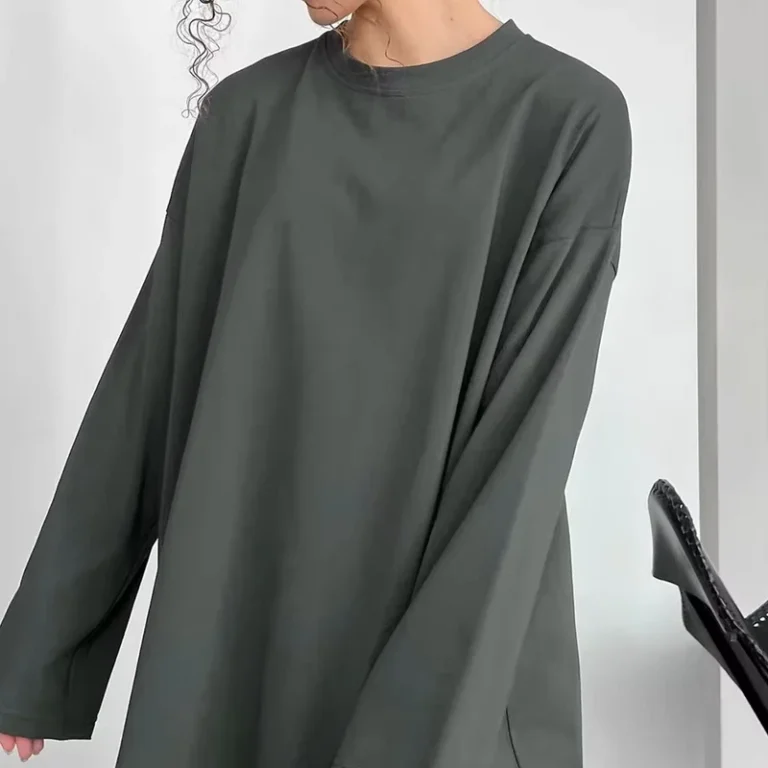 CHINEE-Women-New-Cotton-Long-Sleeve-T-shirts-Hand-worn-Loose-Tops-Custom-Logo-T-shirts