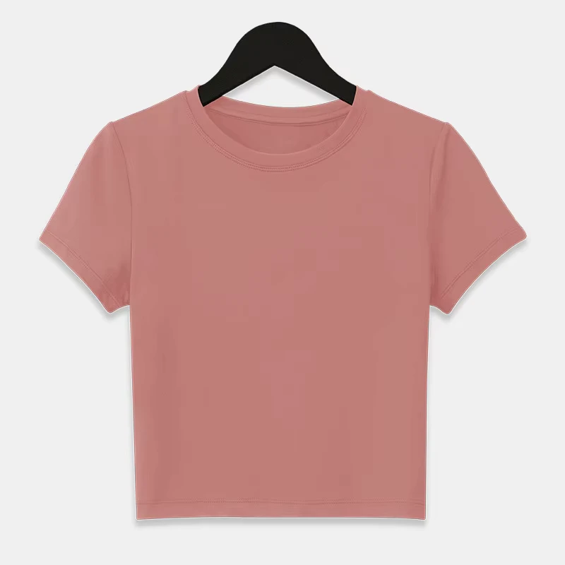 CHINEE-Womens-Casual-Cropped-Top-T-Shirt-Comfortable-and-Breathable-Eco-Friendly-Durable-Clothing-with-OEM-Design-Services
