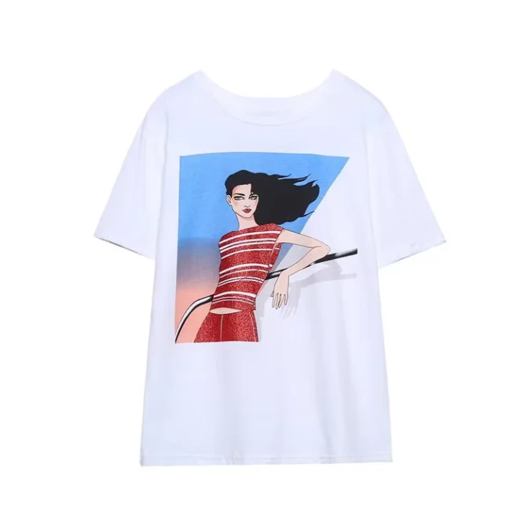 CHINEE-Womens-Casual-Graphic-Print-T-Shirt-Oversized-Cotton-Short-Sleeve-Fashion-Streetwear-Tee