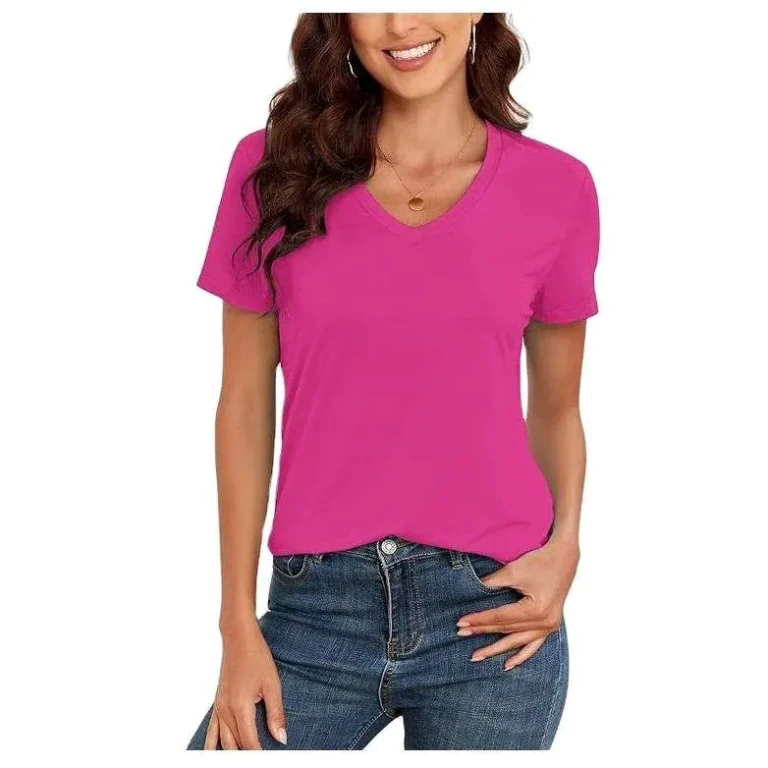 CHINEE-Womens-Casual-O-Neck-T-Shirt-Plus-Size-Quick-Dry-Breathable-Canvas-Polyester-Summer-Short-Length-Button-Gray-Color-High-Quality