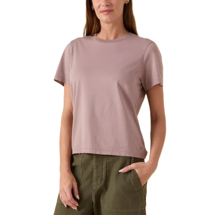 CHINEE-Womens-Crew-Neck-Short-Sleeve-T-Shirt-100-Cotton-Jersey-Solid-Color-Casual-Regular-Fit-All-Seasons-Wear-From-Bangladesh