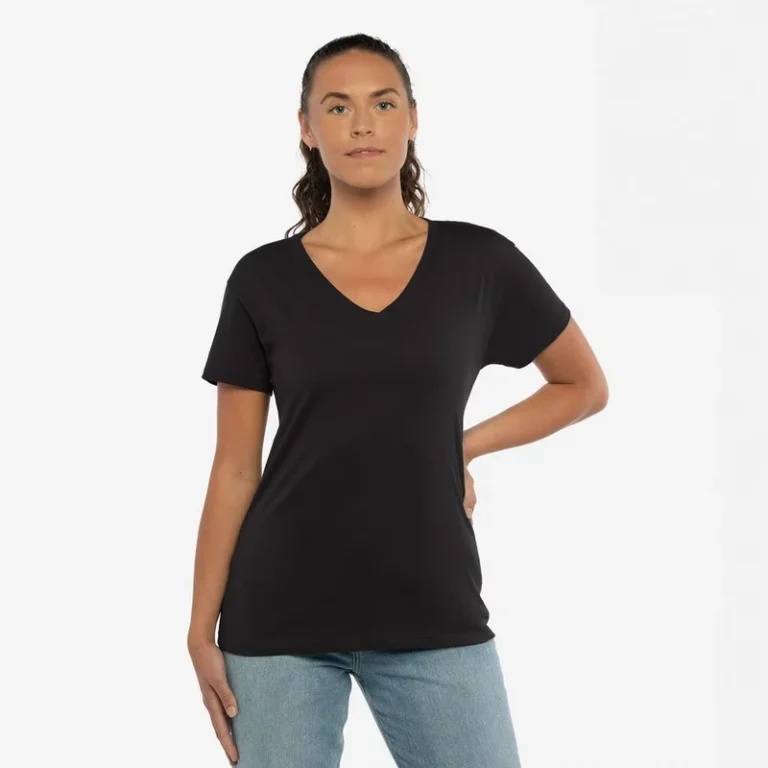 CHINEE-Womens-Customized-Color-V-Neck-T-Shirt-100-Luxury-Organic-Cotton-Pre-Shrunk-GOTS-Certified-Premium-Soft-Summer-Casual