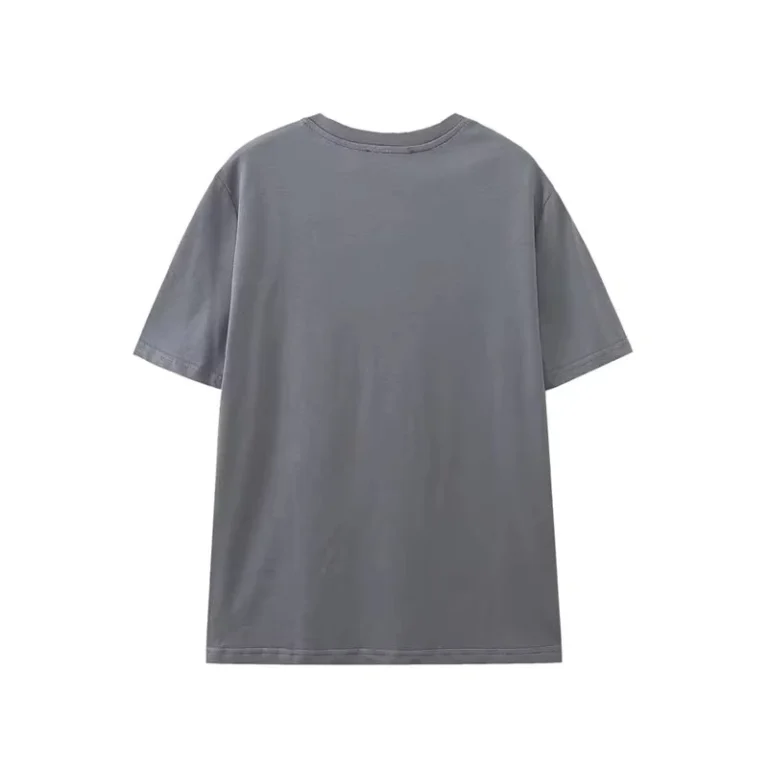 CHINEE-Womens-Gray-Crew-Neck-Short-Sleeve-T-Shirt-100-Cotton-Loose-Fit-Casual-Solid-Color-Spring-Summer-Jersey-Knit-Breathable