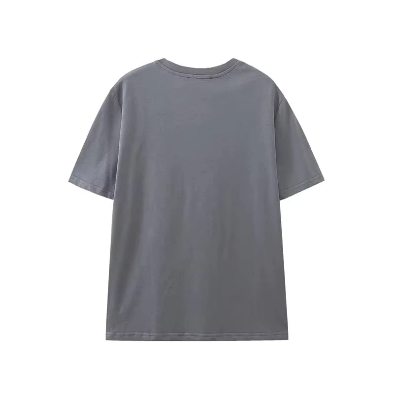 CHINEE-Womens-Gray-Crew-Neck-Short-Sleeve-T-Shirt-100-Cotton-Loose-Fit-Casual-Solid-Color-Spring-Summer-Jersey-Knit-Breathable