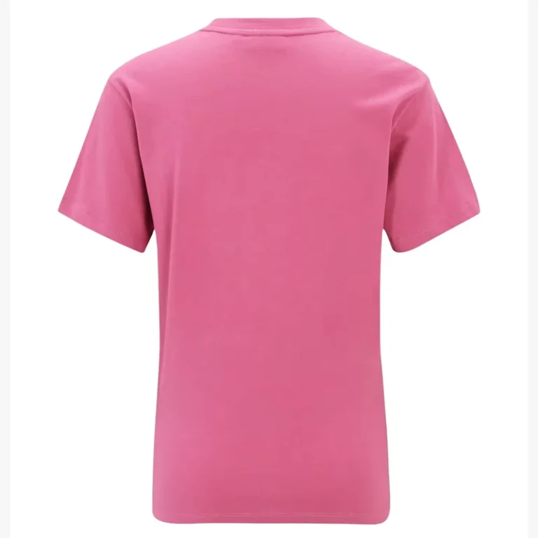 CHINEE-Womens-Pink-Crew-Neck-Short-Sleeve-T-Shirt-Regular-Fit-Solid-Color-Knitted-Casual-Top-All-Seasons-Wear