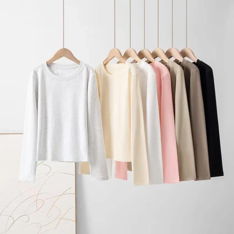 CHINEE-Womens-Slim-Fit-Round-Neck-Long-Sleeve-T-Shirt-Sweet-Edgy-Streetwear-Solid-Color-Y2K-Fashion-Top-Long-Sleeve