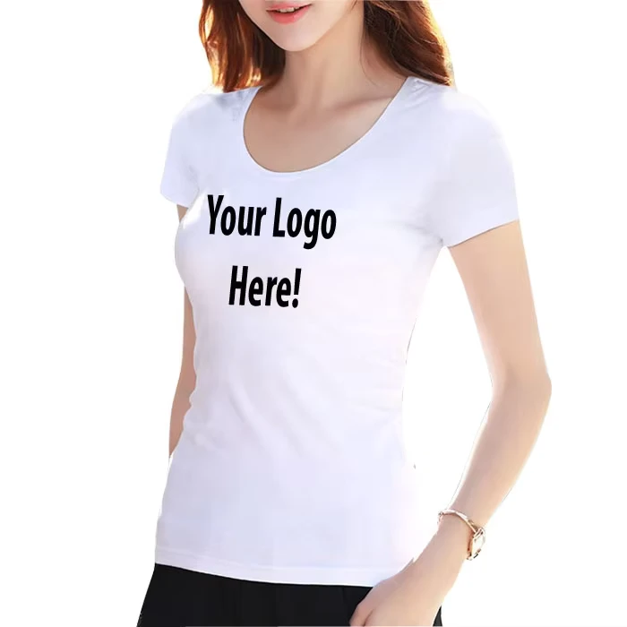CHINEE-Womens-Streetwear-T-Shirts-100-Cotton-180g-Silk-Screen-Printed-Custom-Logo-Printing-Breathable-Quick-Dry-Short-Sleeve-Summer