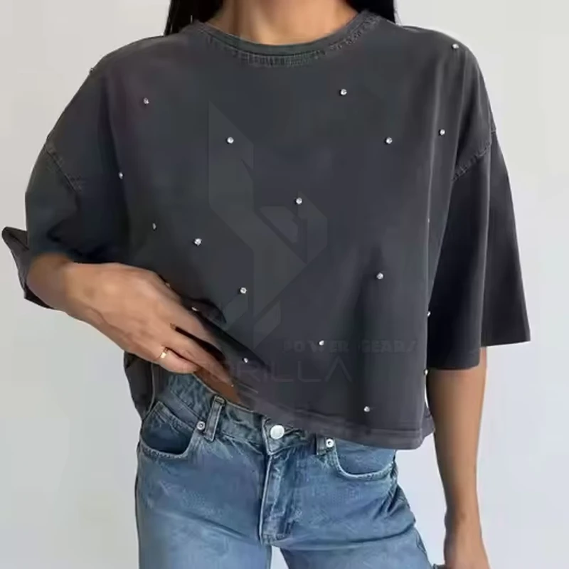 CHINEE-Womens-Stylish-Summer-Casual-T-Shirt-with-Eco-Friendly-100-Cotton-Breathable-O-Neck-Short-Sleeve-High-Quality