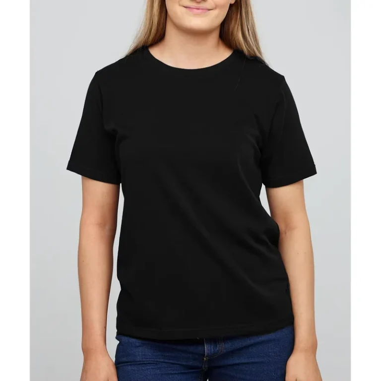 CHINEE-Womens-Summer-Casual-T-Shirt-Trendy-Half-Sleeve-O-Neck-Soft-Canvas-100-Cotton-Breathable-Anti-Wrinkle-Anti-Pilling-220g-Solid