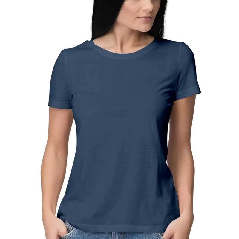 CHINEE-Womens-Summer-Loose-Fit-Cotton-T-Shirt-Casual-Short-Sleeve-O-Neck-Breathable-Quick-Dry-Solid-Color-Letter-Design-Everyday-Wear
